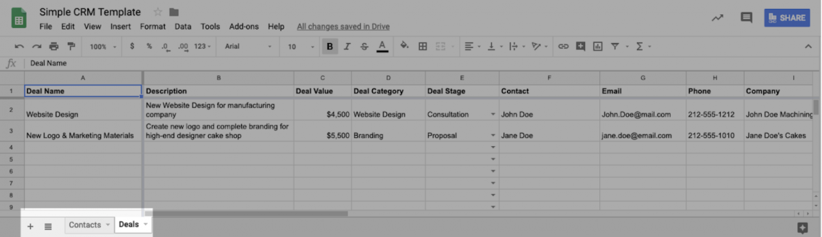 How to Create a Google Sheets CRM