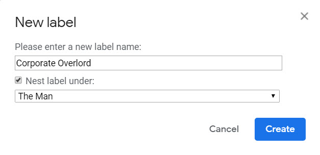 How labels work in gmail