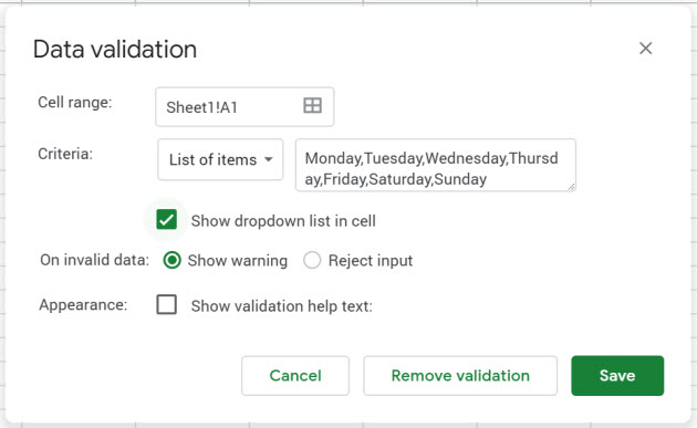 google-sheets-data-validation-list-of-items