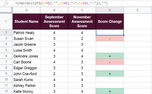 ifs-formula-google-sheets