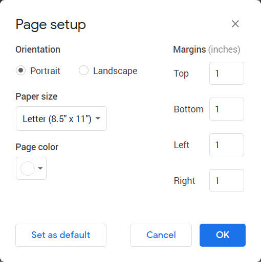 page-setup-google-docs