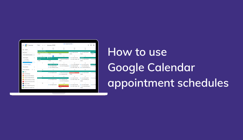 How to use Google Calendar appointment schedules